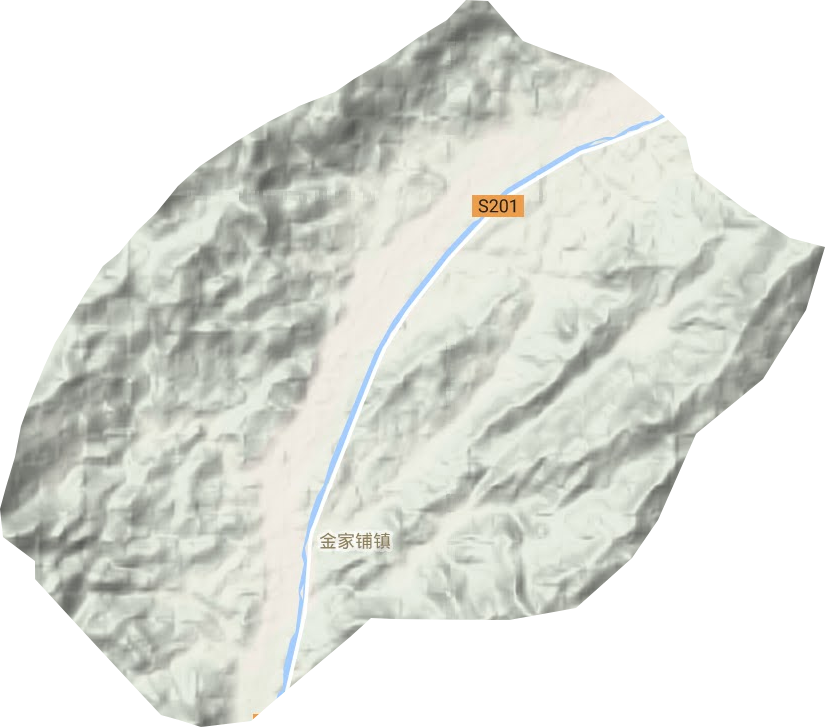 金家鋪鎮地形圖