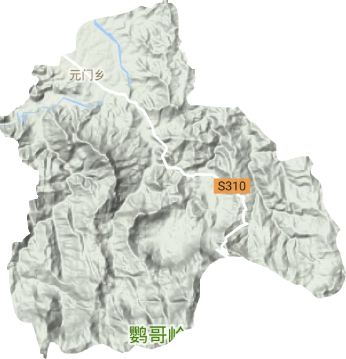 元門鄉地形圖