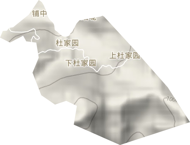 五峰山林場地形圖