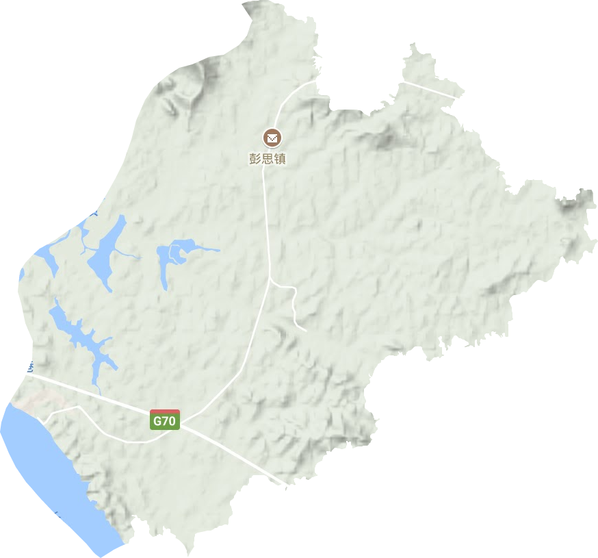 彭思鎮(zhèn)地形圖