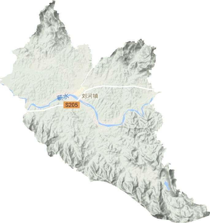 劉河鎮地形圖