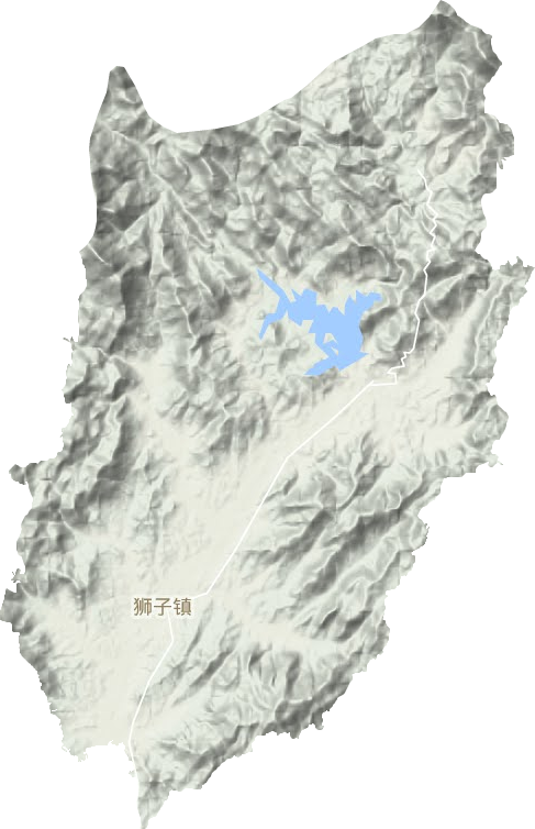 獅子鎮(zhèn)地形圖