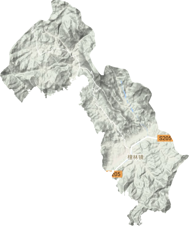 檀林鎮地形圖