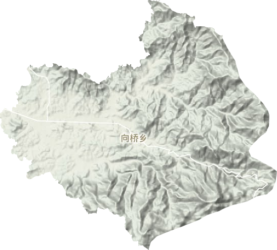 向橋鄉地形圖