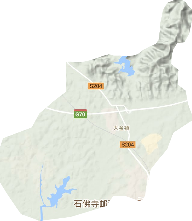 大金鎮地形圖