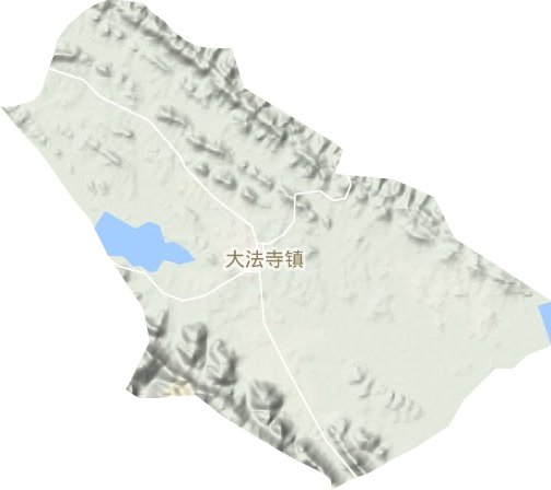 大法寺鎮(zhèn)地形圖