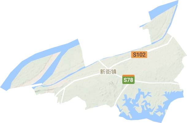 新街鎮地形圖