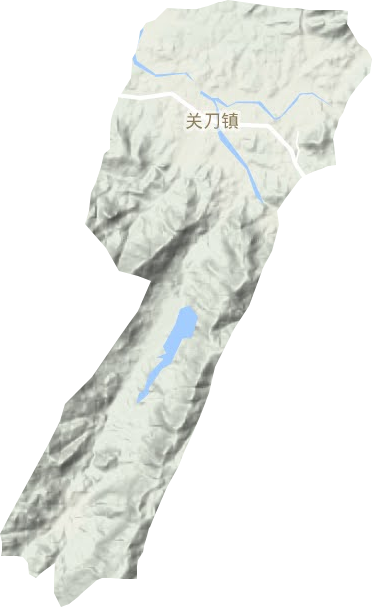 關(guān)刀鎮(zhèn)地形圖