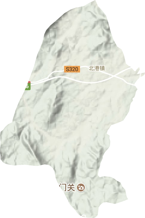 北港鎮地形圖