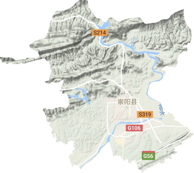 天城鎮(zhèn)地形圖