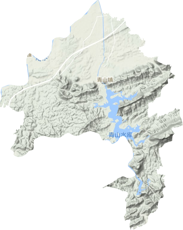 青山鎮地形圖