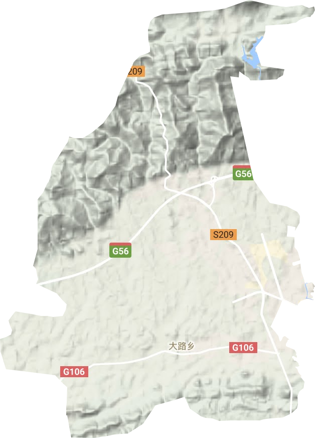 大路鄉(xiāng)地形圖