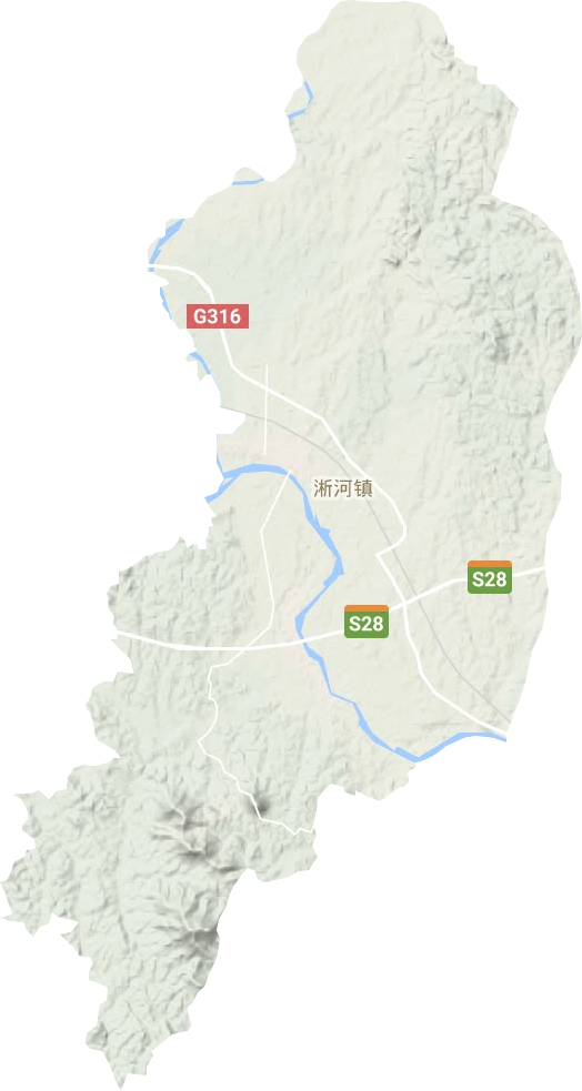 淅河鎮地形圖