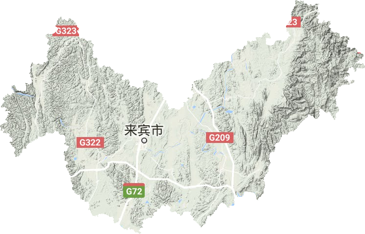 來賓市地形圖
