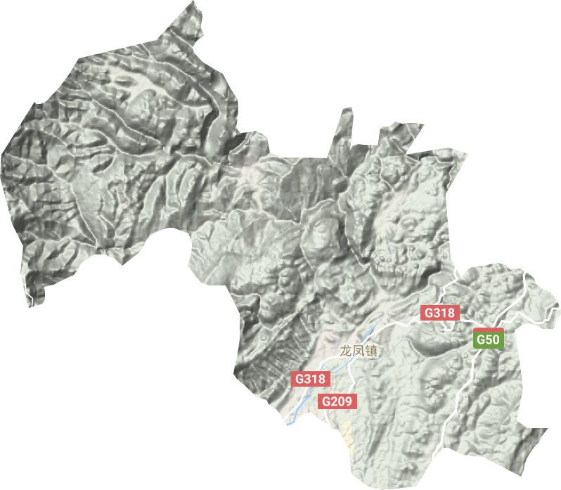 龍鳳鎮地形圖