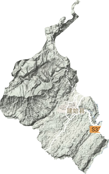 業州鎮地形圖