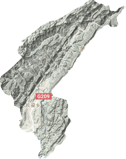 長梁鄉地形圖