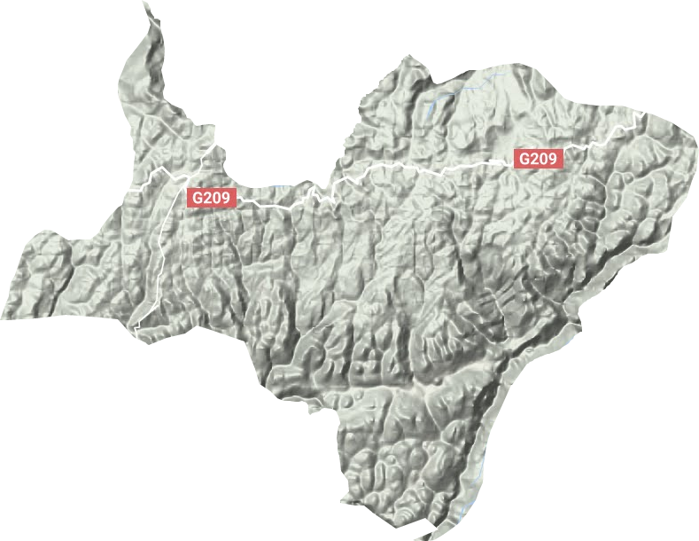 龍坪鄉地形圖