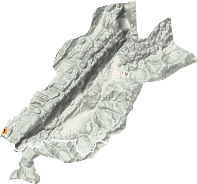 三里鄉(xiāng)地形圖