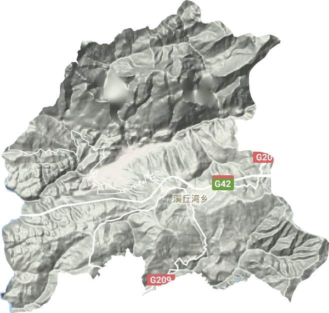溪丘灣鄉地形圖