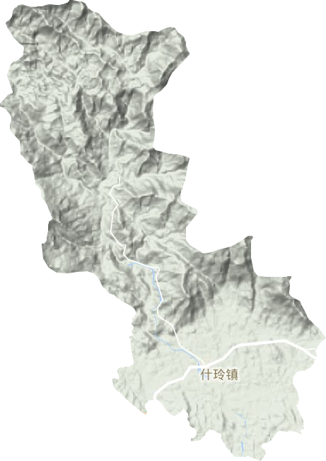 什玲鎮地形圖