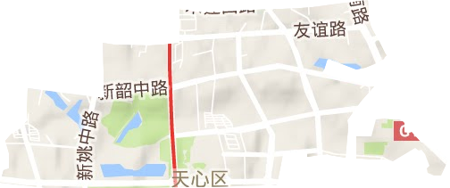 青園街道地形圖