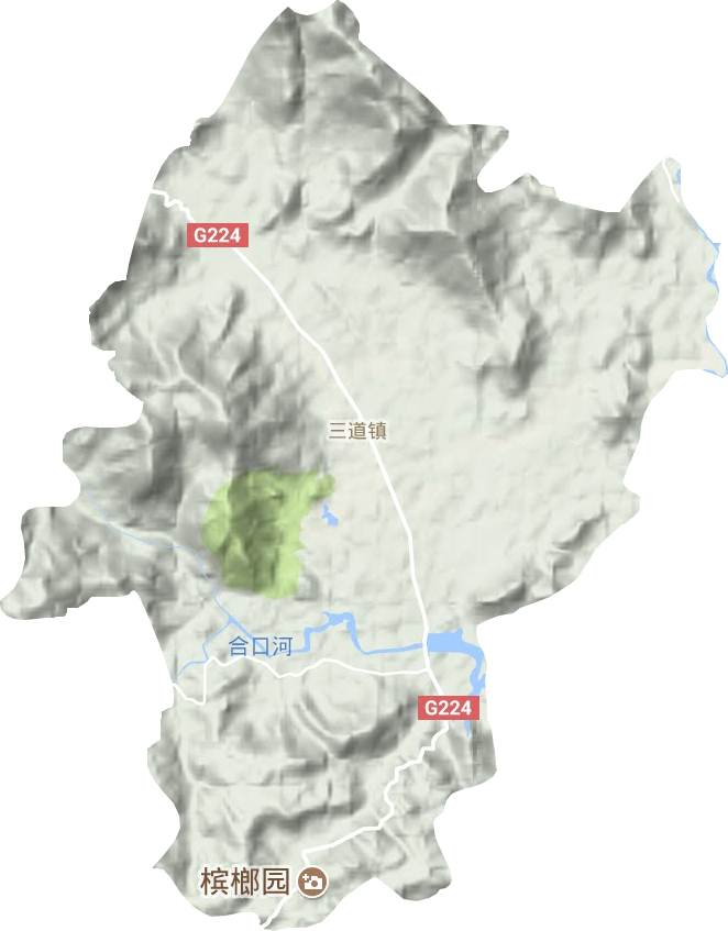 三道鎮地形圖