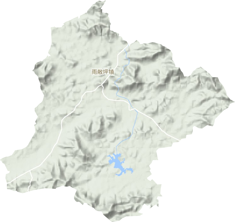 雨敞坪鎮(zhèn)地形圖