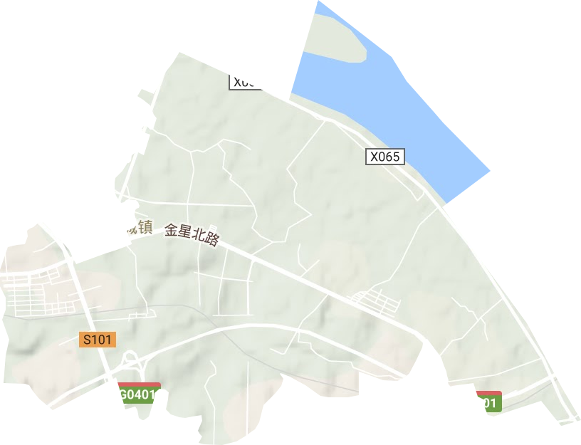 大澤湖街道地形圖