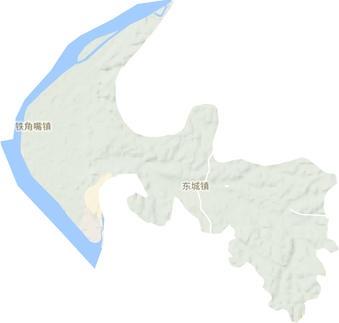 東城鎮地形圖