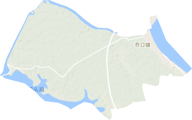 喬口鎮(zhèn)地形圖