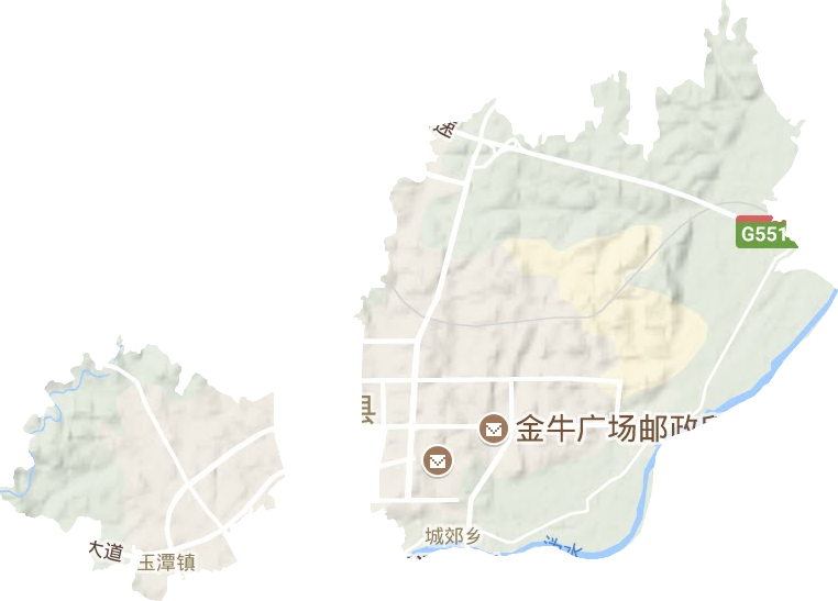 城郊鄉(xiāng)地形圖