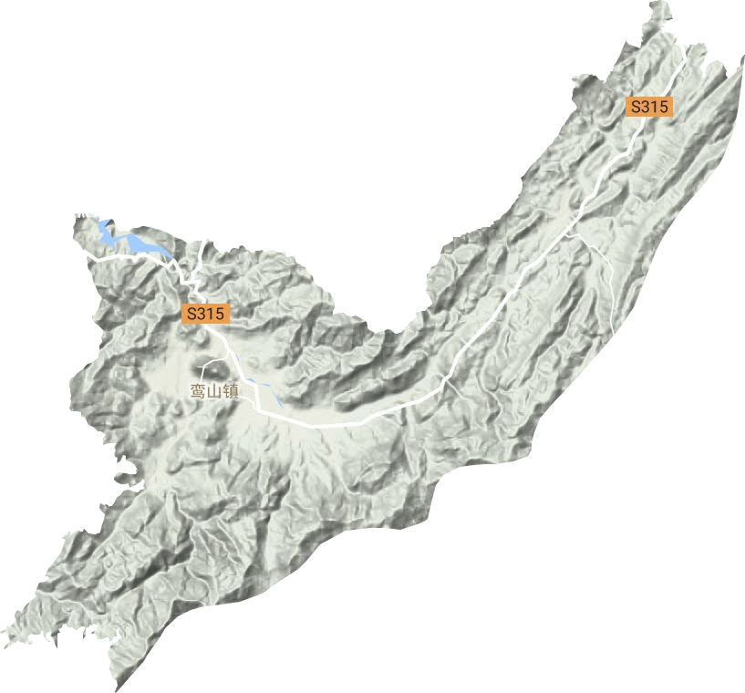 鸞山鎮地形圖