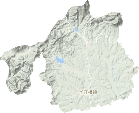丫江橋鎮(zhèn)地形圖