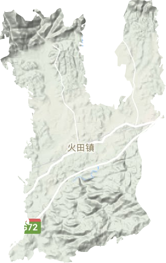 火田鎮地形圖