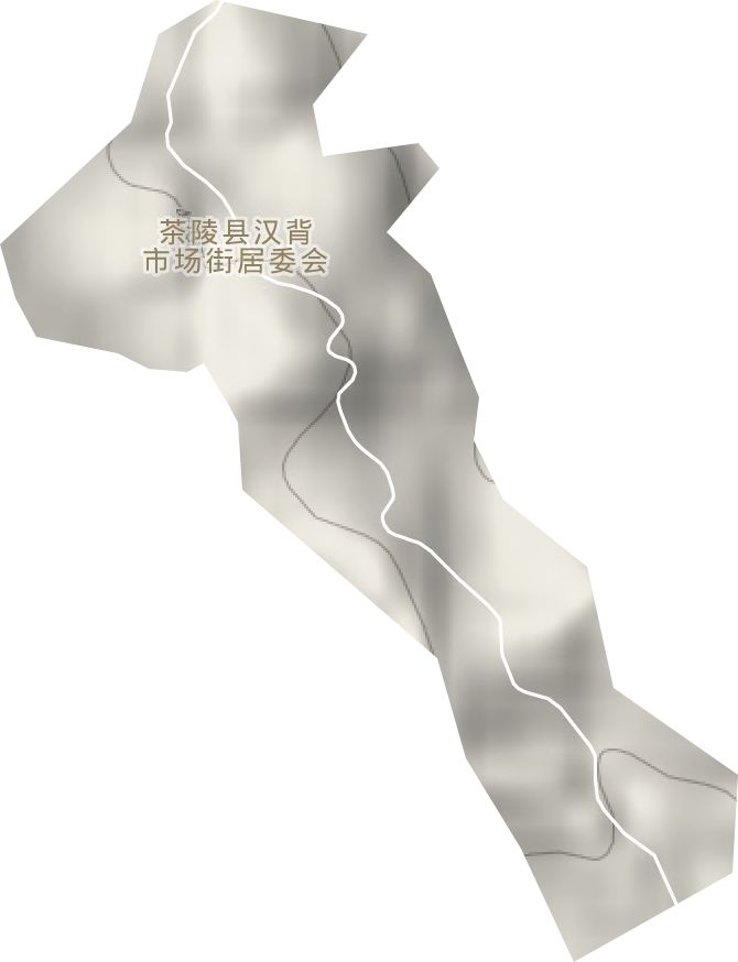 漢背辦事處地形圖