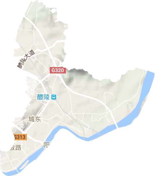 來龍門街道地形圖