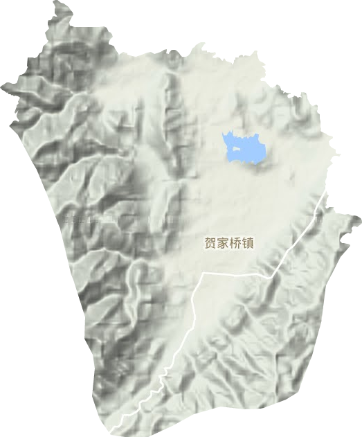 賀家橋鎮地形圖