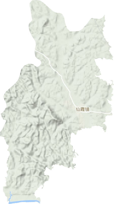 仙霞鎮地形圖