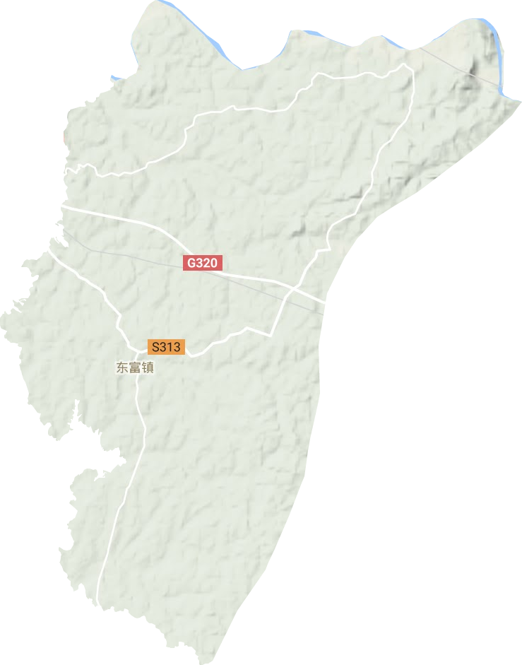 東富鎮地形圖