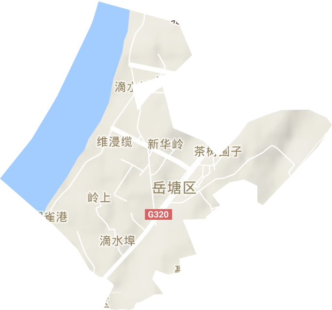 滴水埠街道地形圖