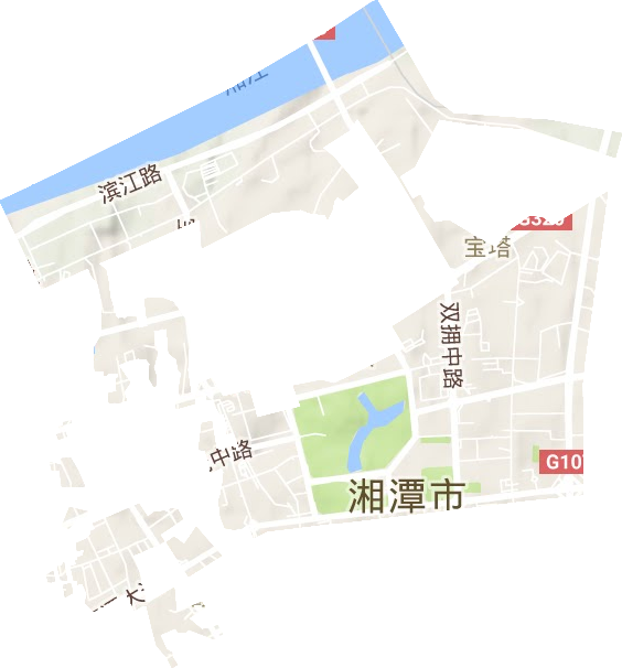 寶塔街道地形圖