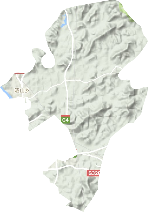 昭山鄉地形圖