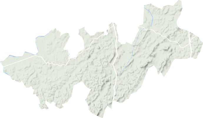 梅林橋鎮地形圖