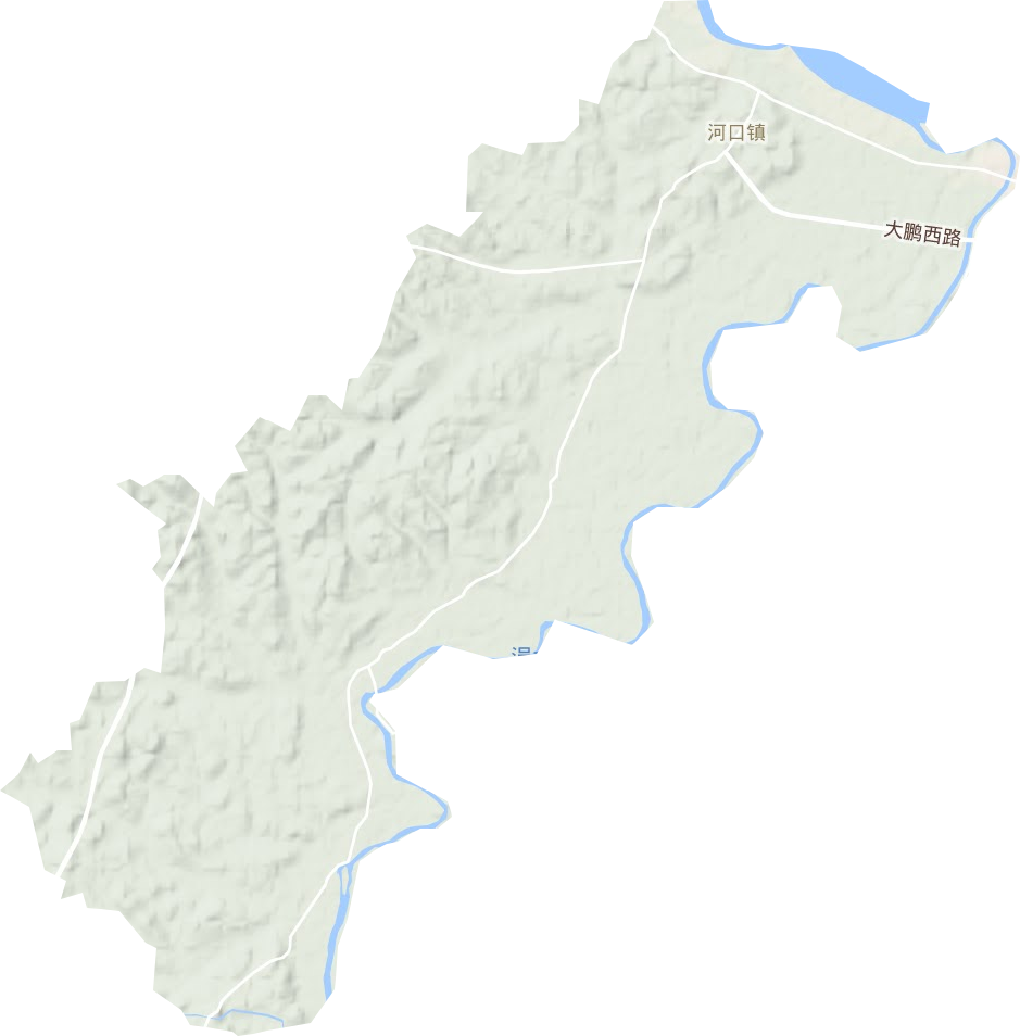 河口鎮地形圖