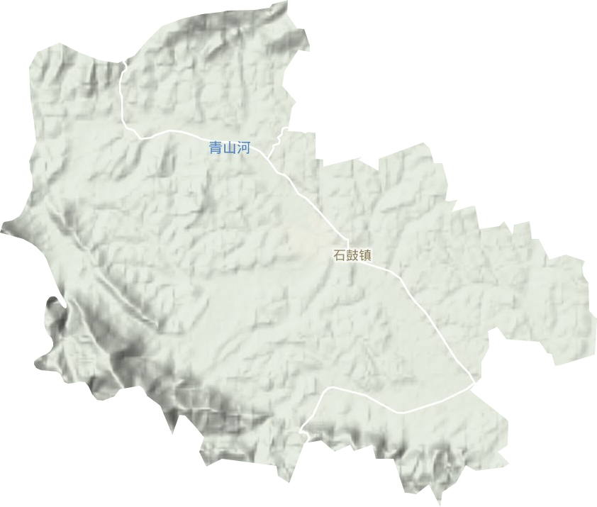 石鼓鎮地形圖