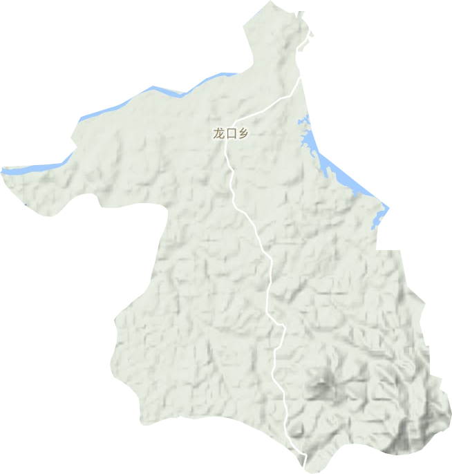 龍口鄉地形圖