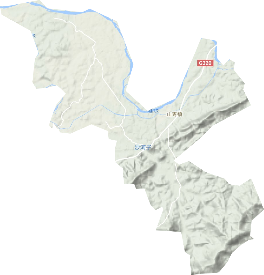 山棗鎮地形圖