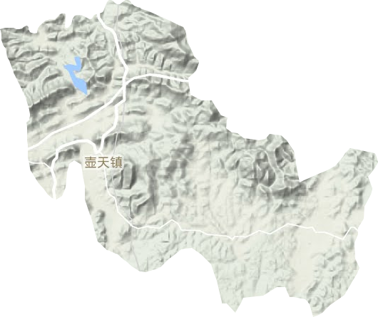 壺天鎮(zhèn)地形圖