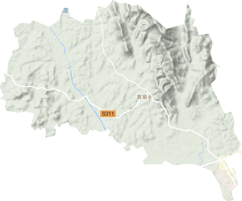 育塅鄉地形圖